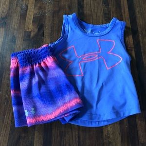 Under Armour t-shirt and shorts